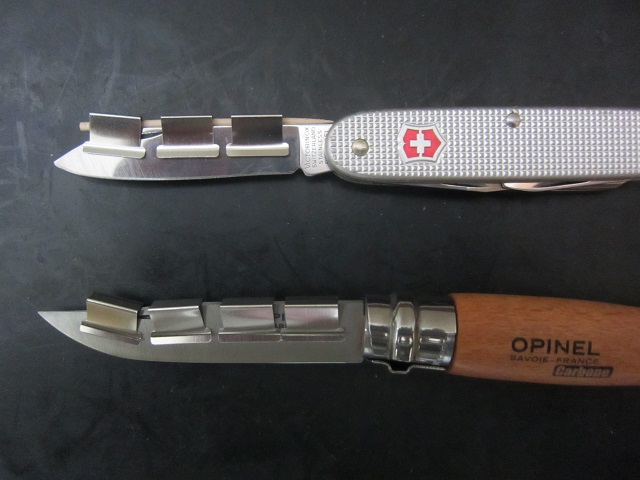 【ナイフ研ぎ】ビクトリノックスのスイスアーミーナイフやオピネルナイフを安価かつ簡易に研ぐ方法　：　ナイフ初心者向け