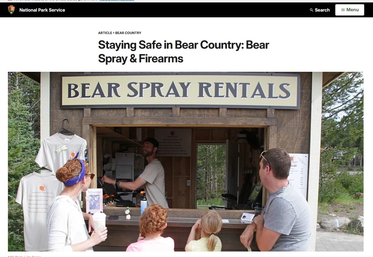 【熊撃退スプレー・ベアスプレー】：北米でのトップ３ブランドを紹介：北米の国立公園でレンタルされているベアスプレー